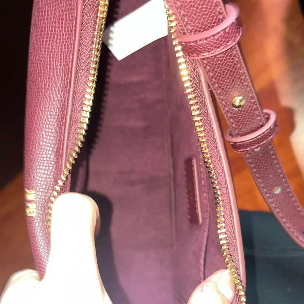 JW PEI Burgundy Vegan Leather Sharon Crossbody Bag - Picture 11 of 11